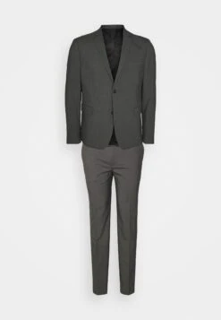 Lindbergh Plain Mens Suit Plus - Suit - Grey Mix