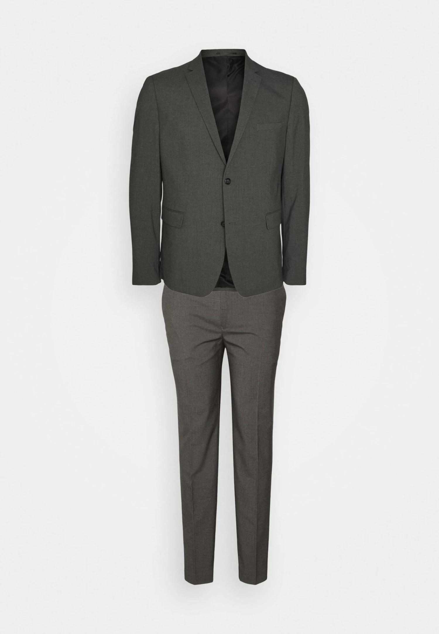 Lindbergh Plain Mens Suit Plus - Suit - Grey Mix