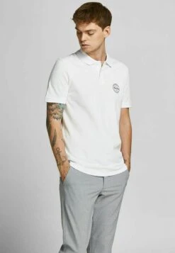 Jack & Jones Jjegordon Shark- Polo Shirt - White