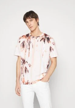 Boss Teesummer - Print T-Shirt - Bright Orange