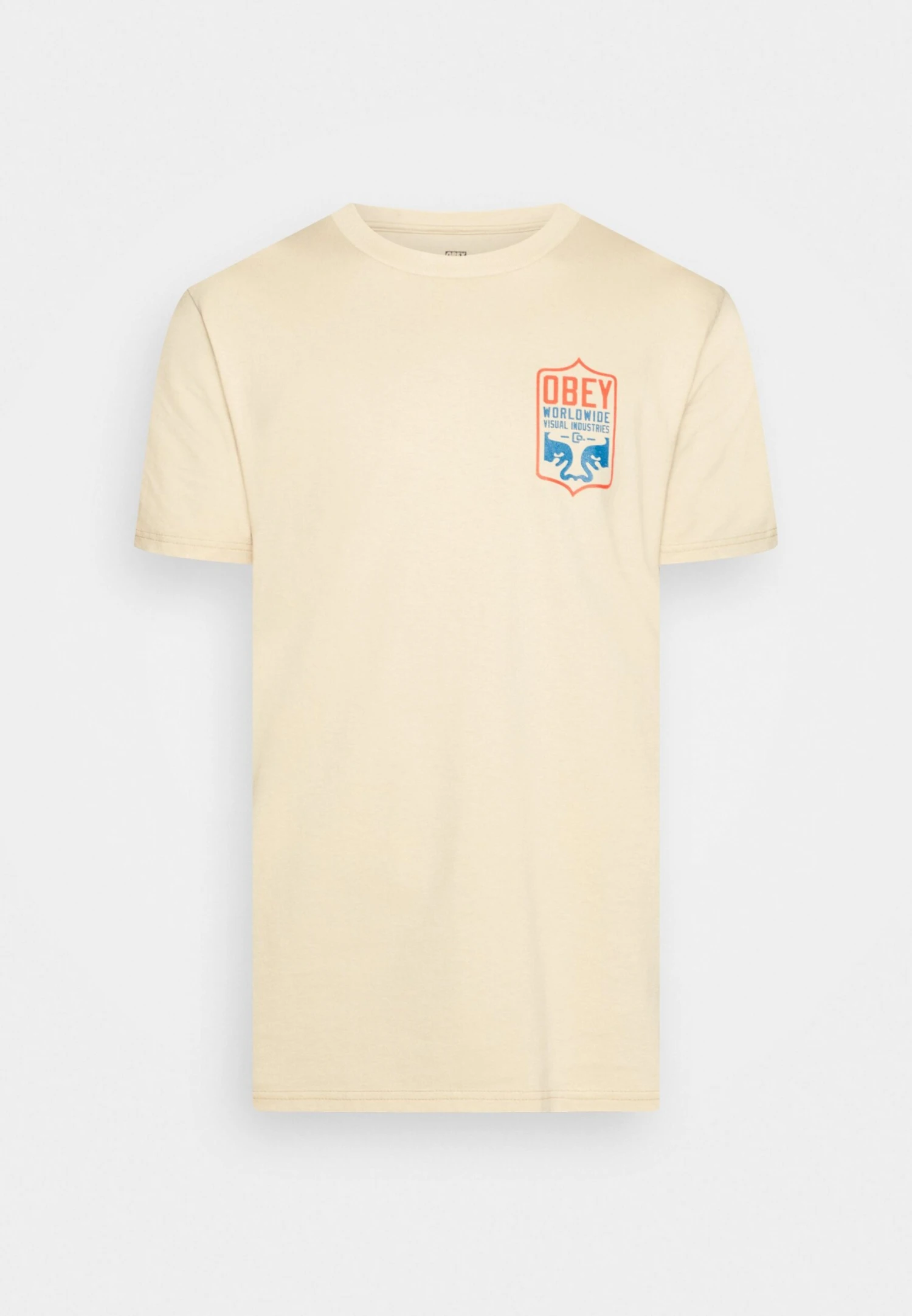 Obey Clothing Visual Badge - Print T-Shirt - Sand - Image 5
