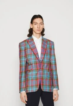 Vivienne Westwood One Button Jacket - Suit Jacket - Blue/Red