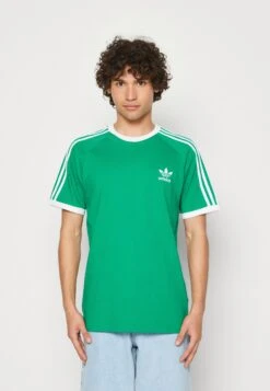 Adidas Originals 3 Stripes Tee Unisex - Print T-Shirt - Green